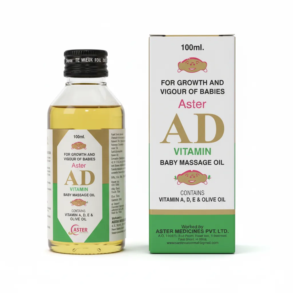 Aster AD Vitamin Baby Massage Oil 100ml