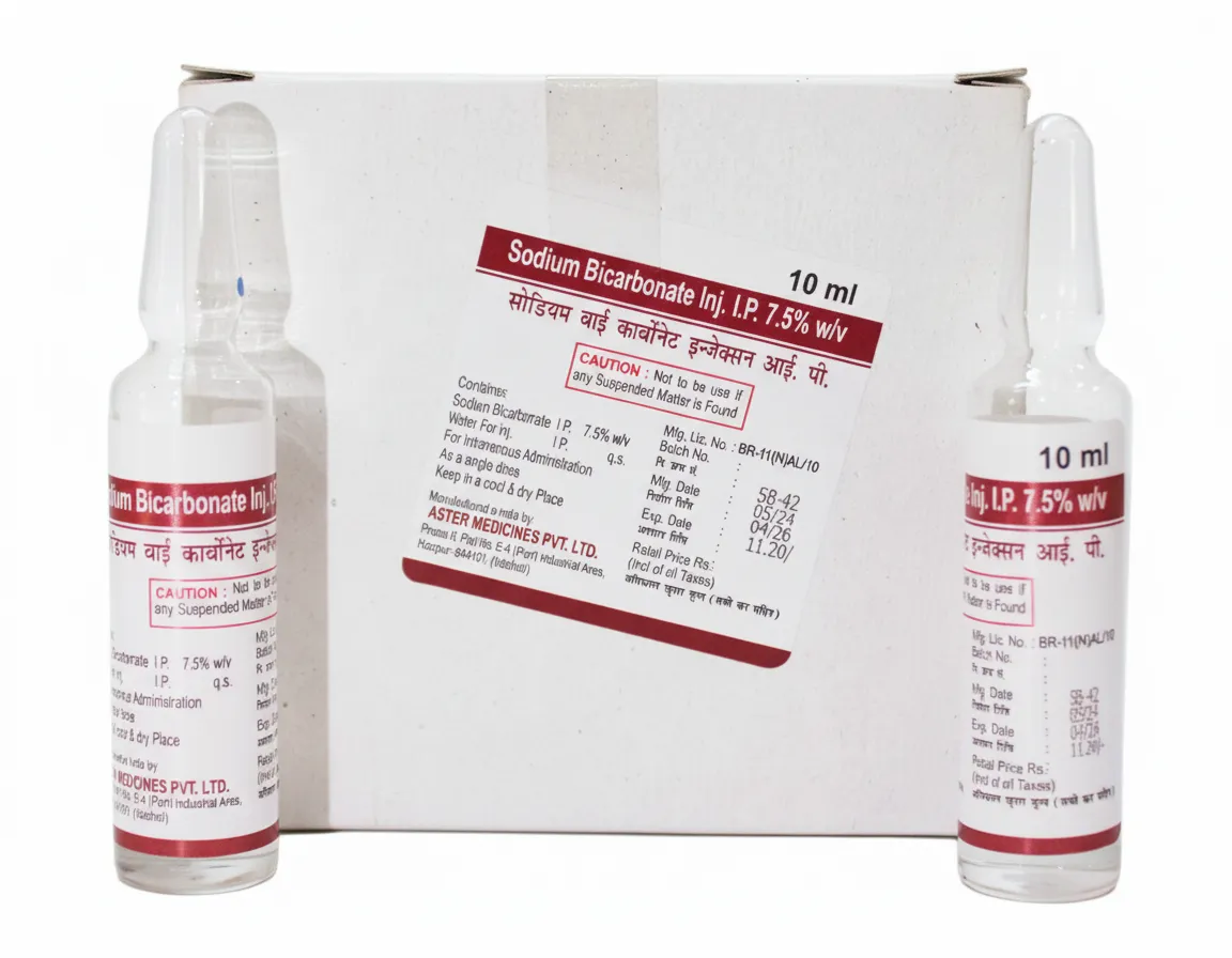 Sodium Bicarbonate Injection I.P. 7.5% (Alternative Pack)